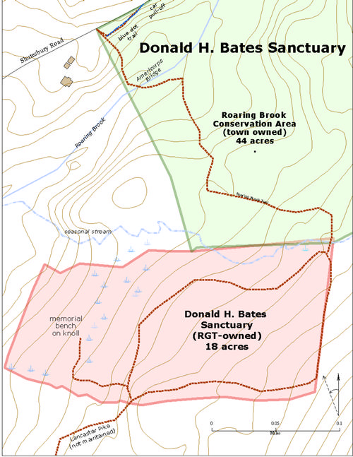 Donald H. Bates Sanctuary contour for baseline 2015 1