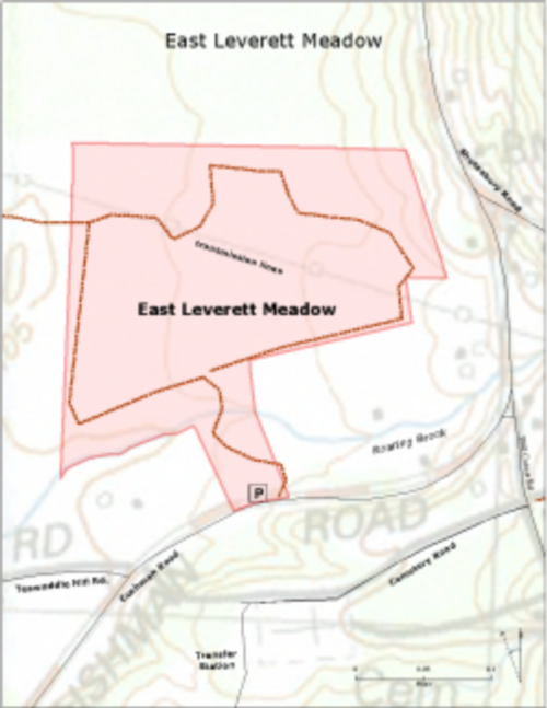 East Leverett Meadow topo 2015